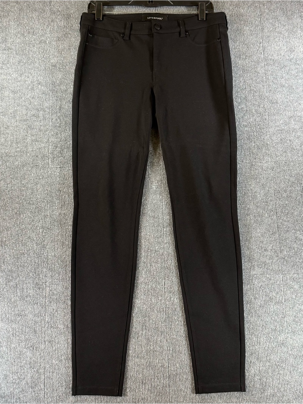 Liverpool Los Angeles Kelsey Knit Trouser Pants Womens 8 29 Black Skinny Stretch